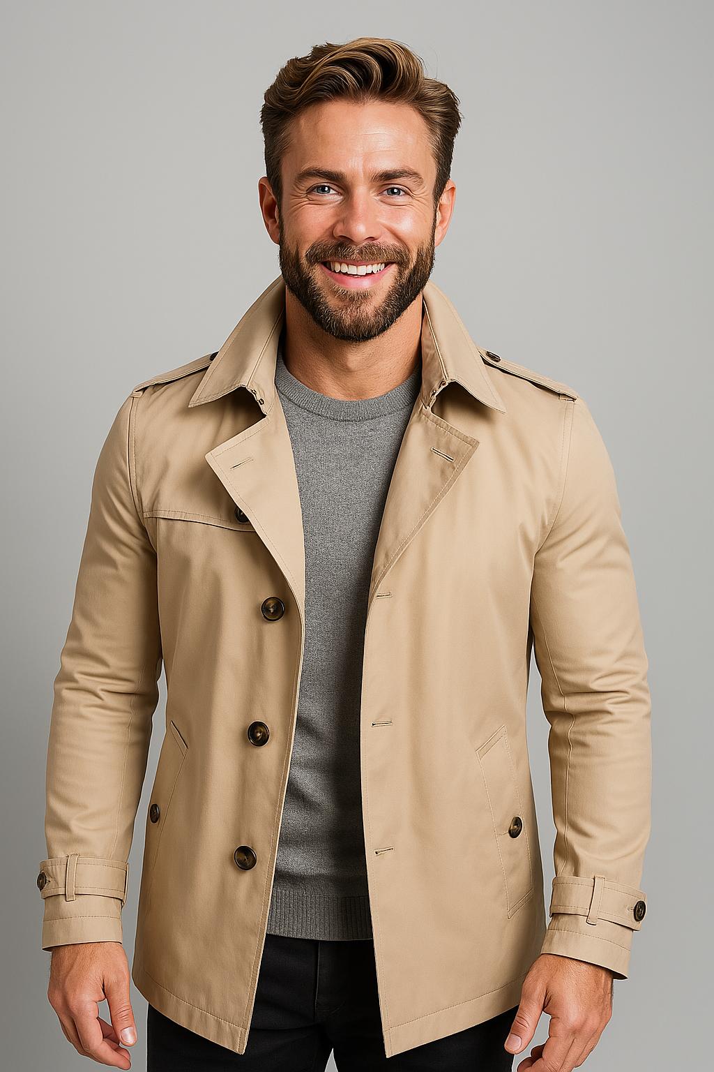 Tanzanix | Trenchcoat i bomullsblandning