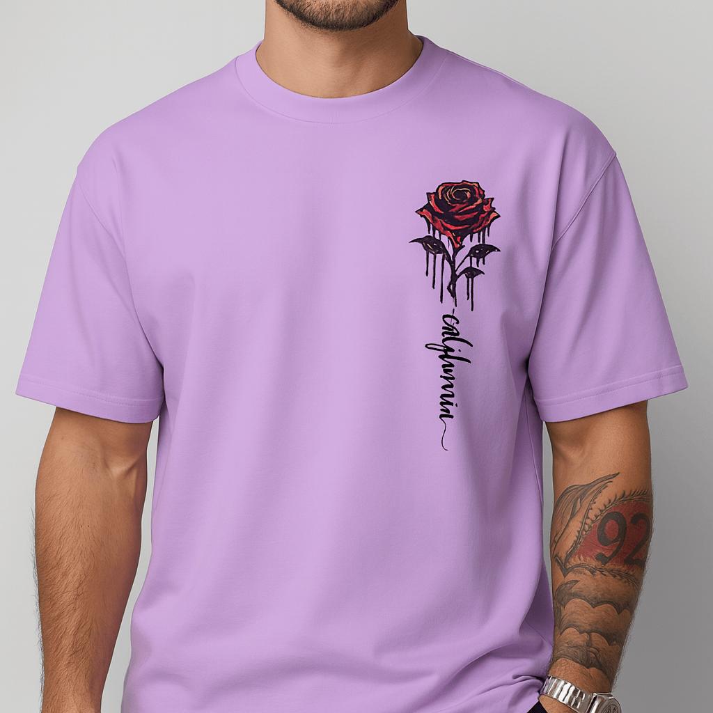 Tanzanix | T-shirt med rosentryck och ledig passform