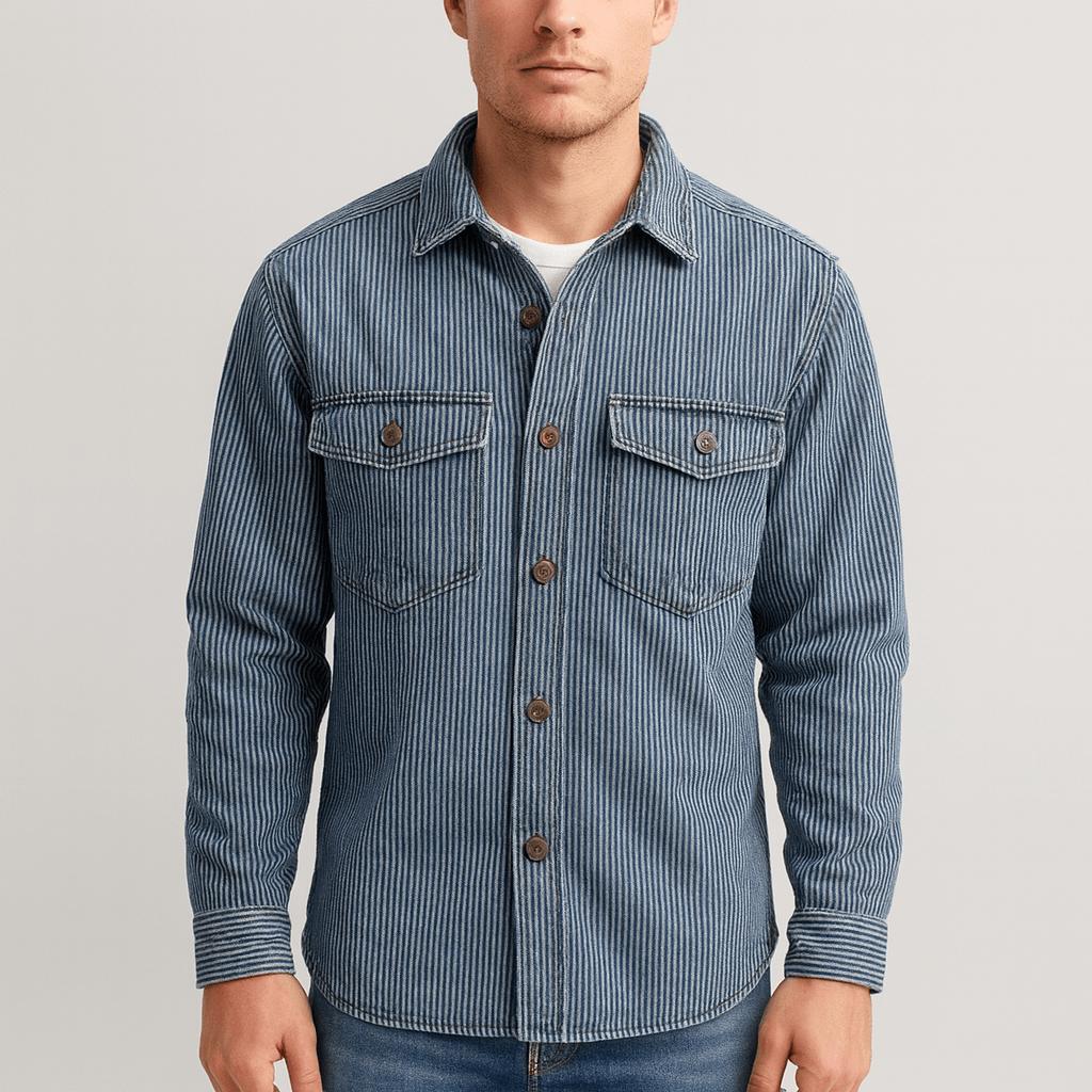 Tanzanix | Randig jeansjacka