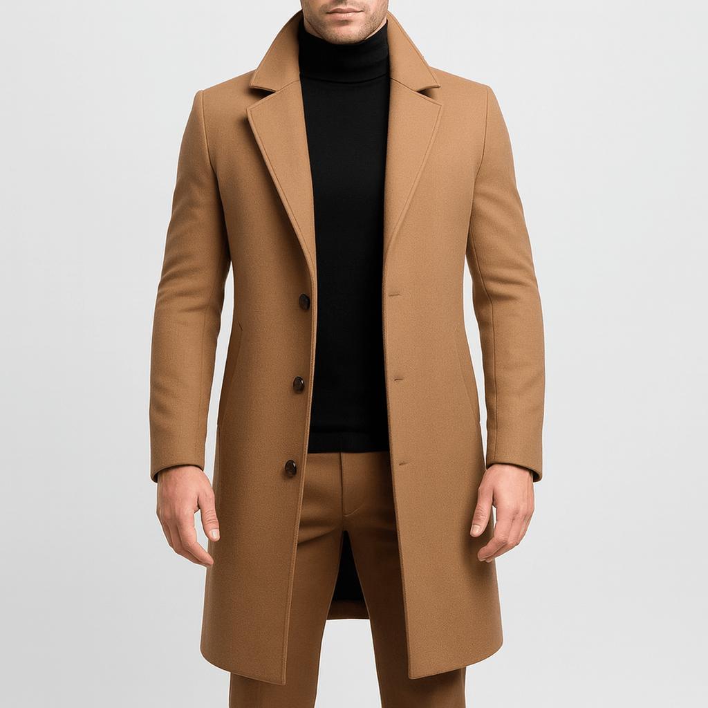 Tanzanix | Trenchcoat i ullblandning