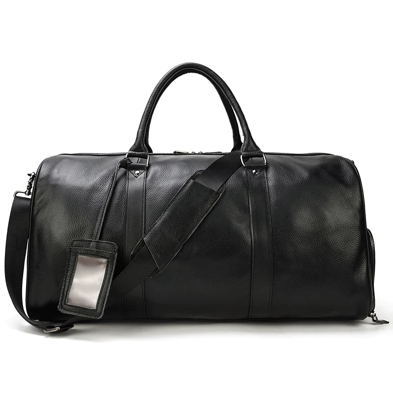 Alexander | Weekendbag herr i läder - Svart