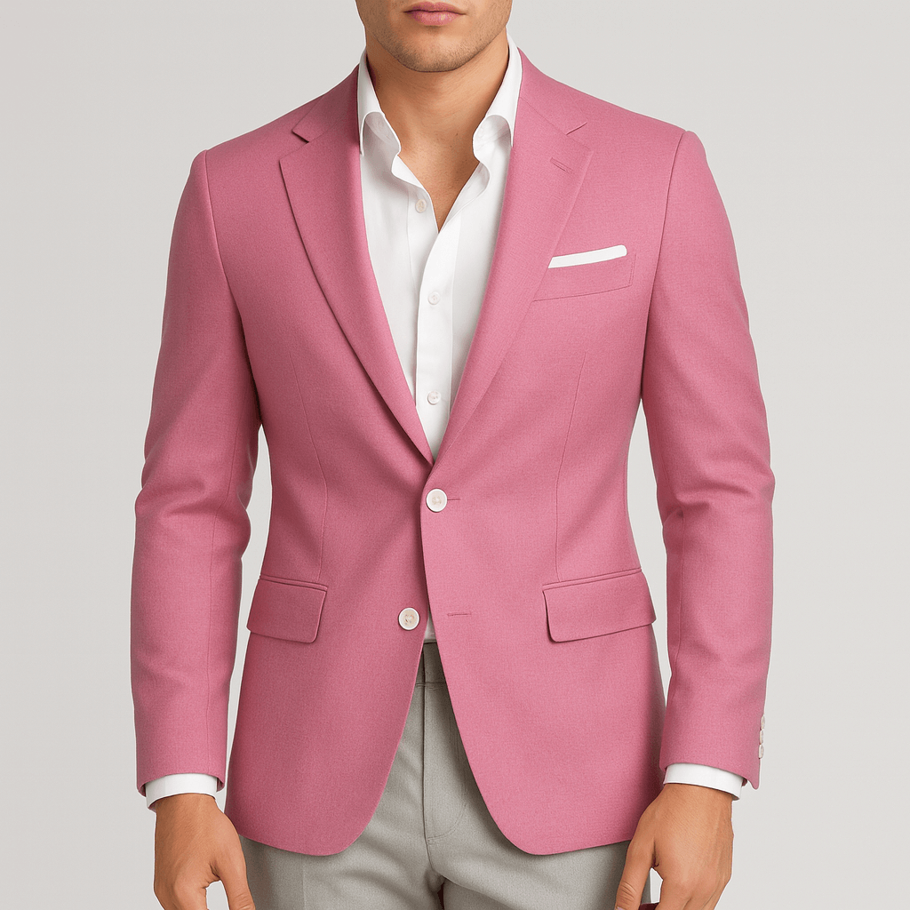Alfie | Kavaj herr i slim fit - Rosa
