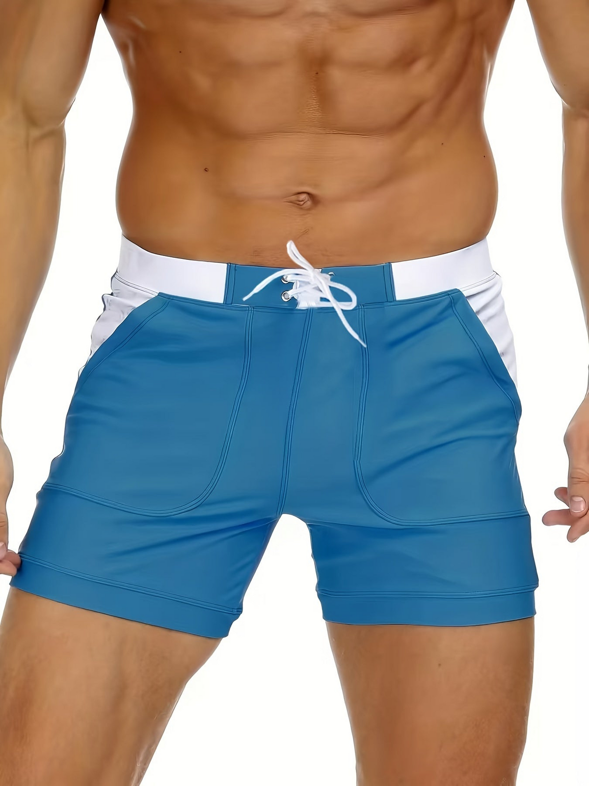 Elliott | Badshorts herr, snabbtorkande - Turkosblå