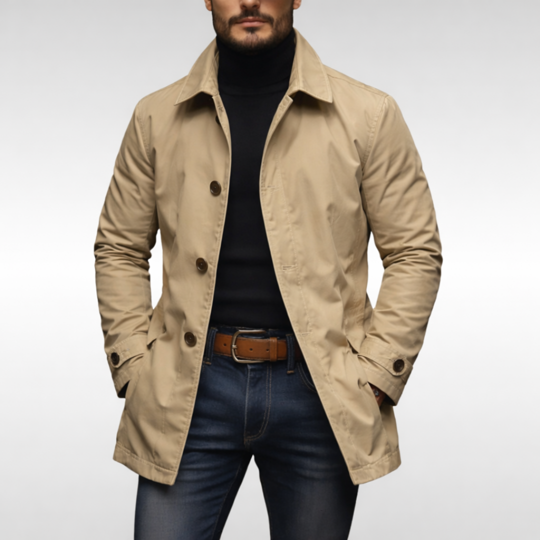 Fraser | Överrock herr i grått - Beige