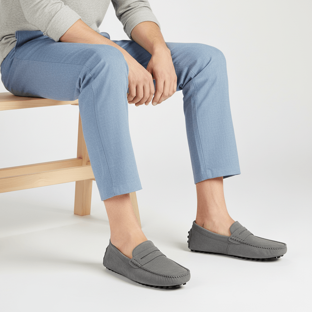 Gabriel | Penny loafers herr i mocka - bild 13