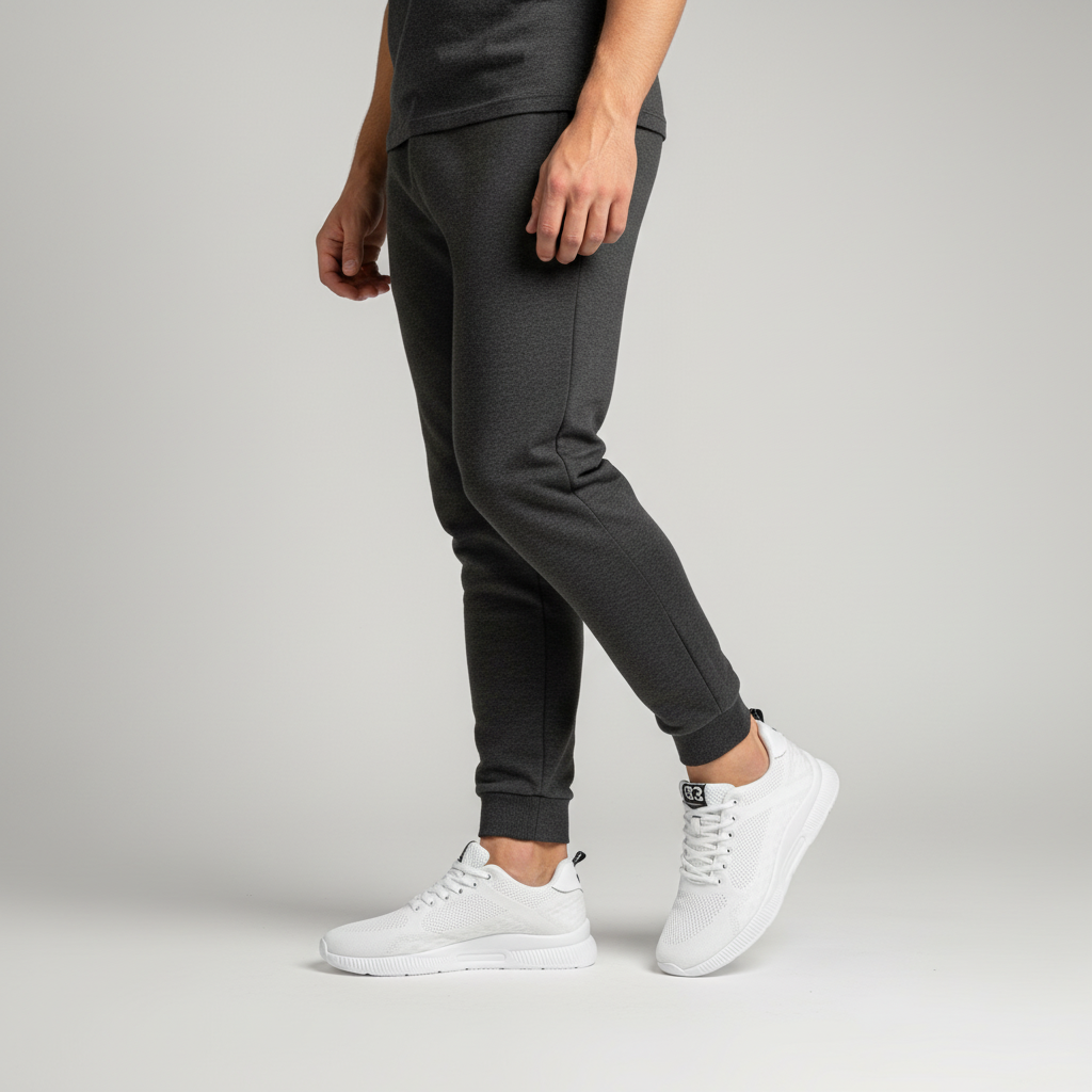 George | Sneakers herr med dold höjning - Vit