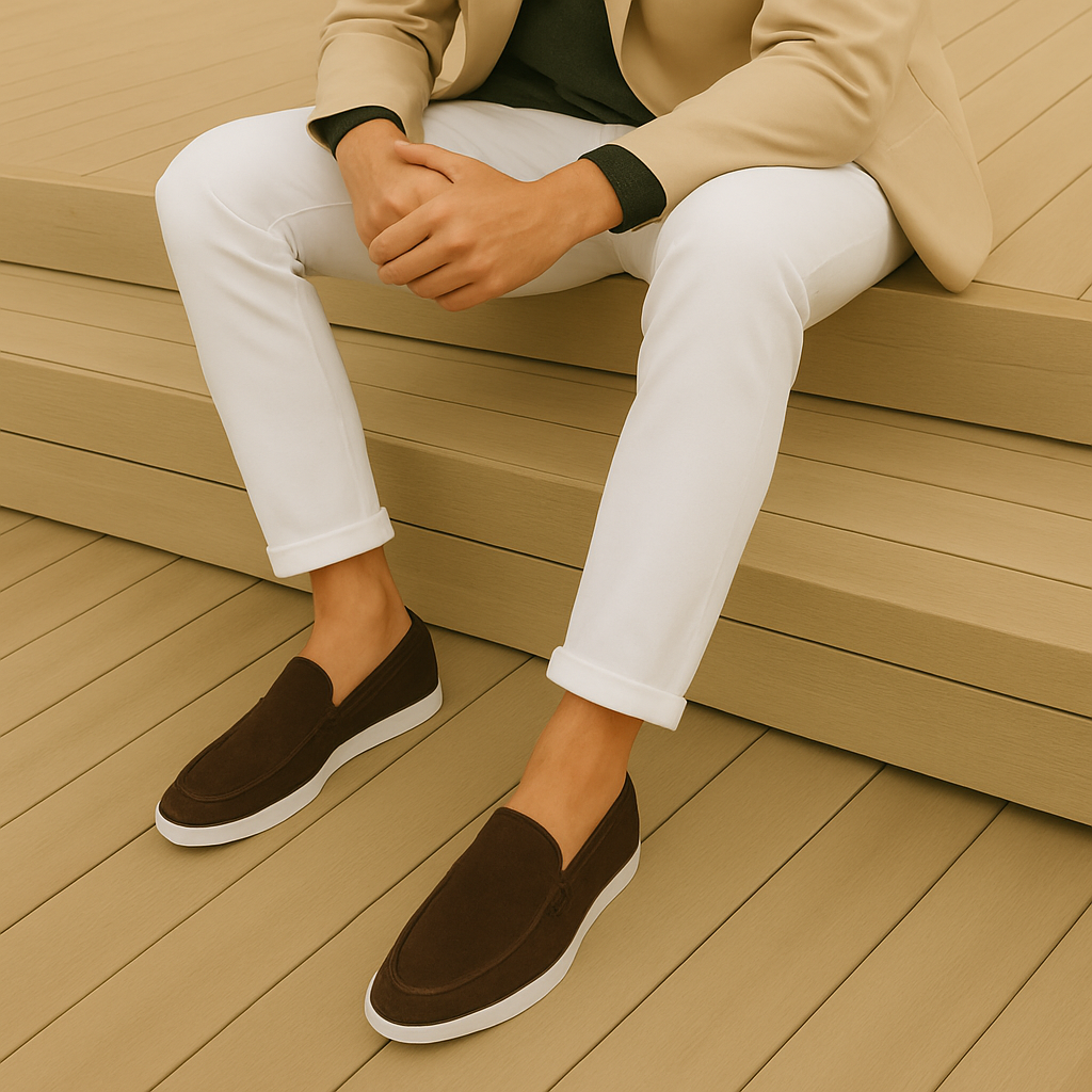 Louis | Slip-on loafers herr i mocka - bild 10