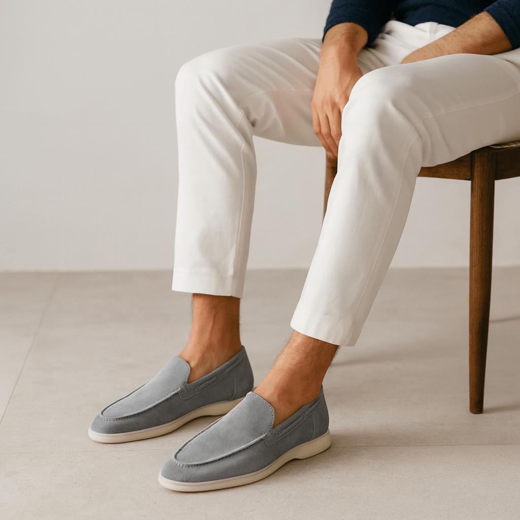 Max | Slip-on loafers herr i mocka - bild 6