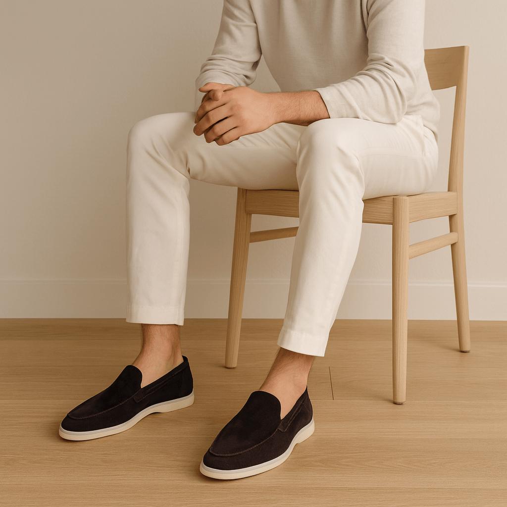 Max | Slip-on loafers herr i mocka - bild 8
