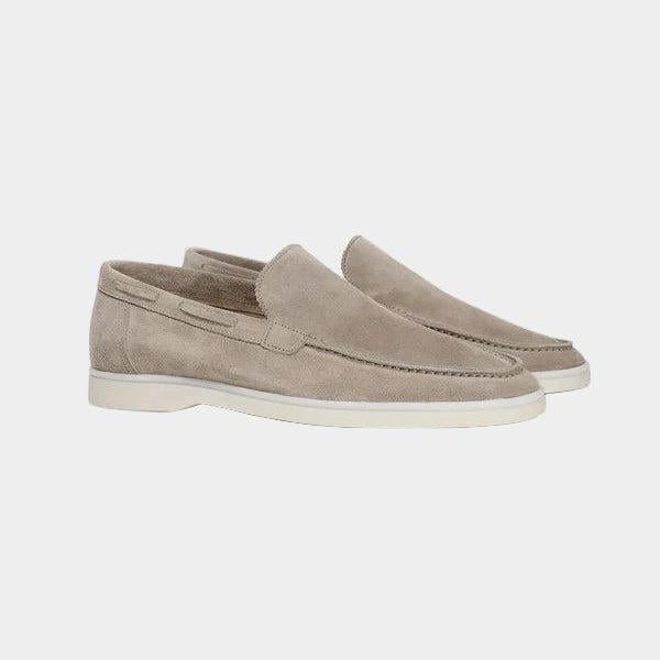 Max | Slip-on loafers herr i mocka - Beige