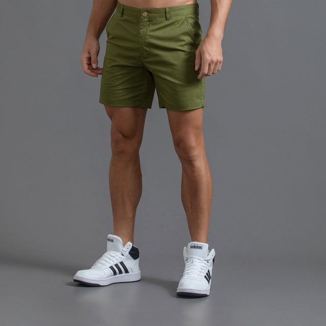 Oliver | Chinoshorts herr för sommar - Grön