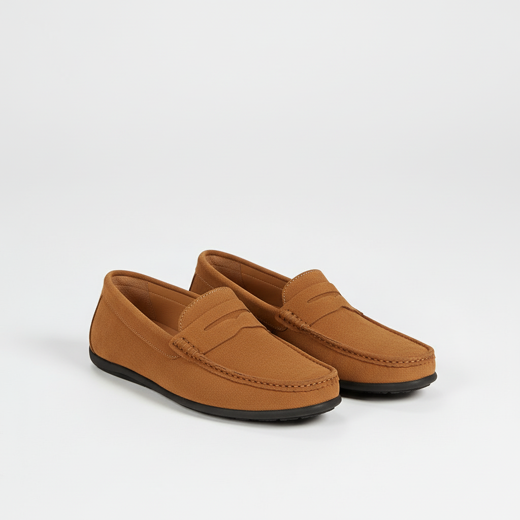 Ryan | Mockasiner herr i mocka - Beige