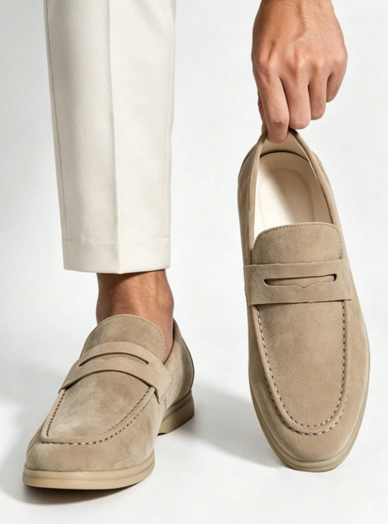 Sixten | Mockaloafers för herr - Beige