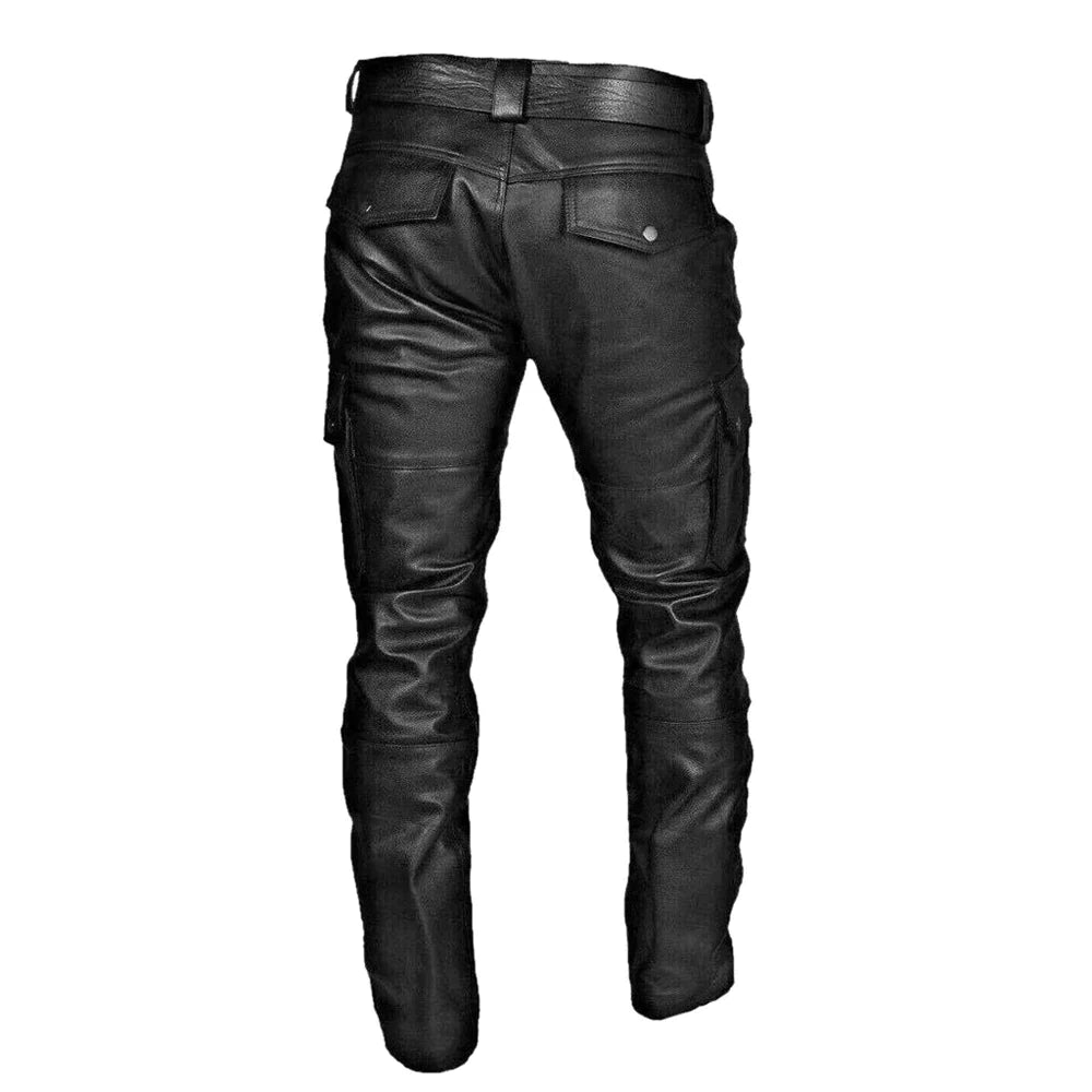 Theo | Skinnbyxor herr i bikerstil, svart - bild 3