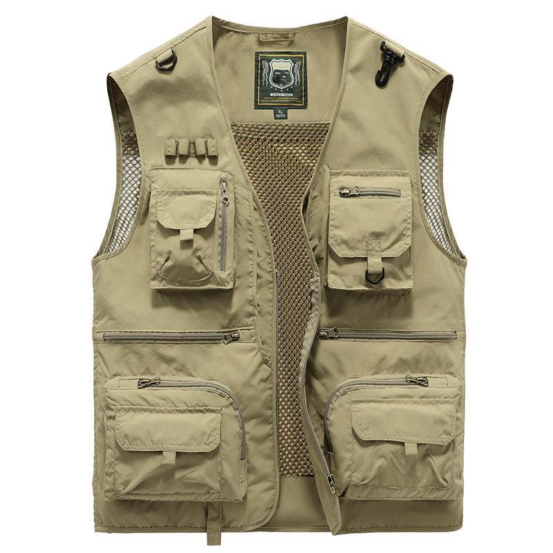 Timothy | Väst herr med flera fickor - Khaki