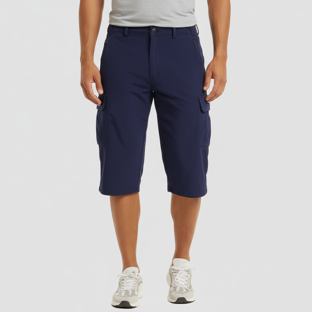 Tanzanix | Cargoshorts i andningsbart material med flera fickor
