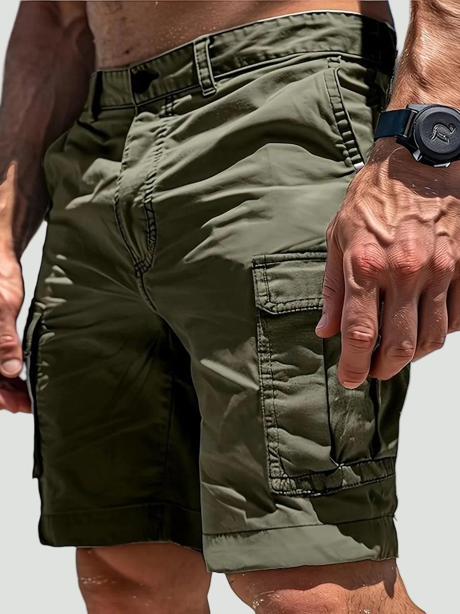 Tanzanix | Andningsbara cargoshorts med ledig passform och sex fickor