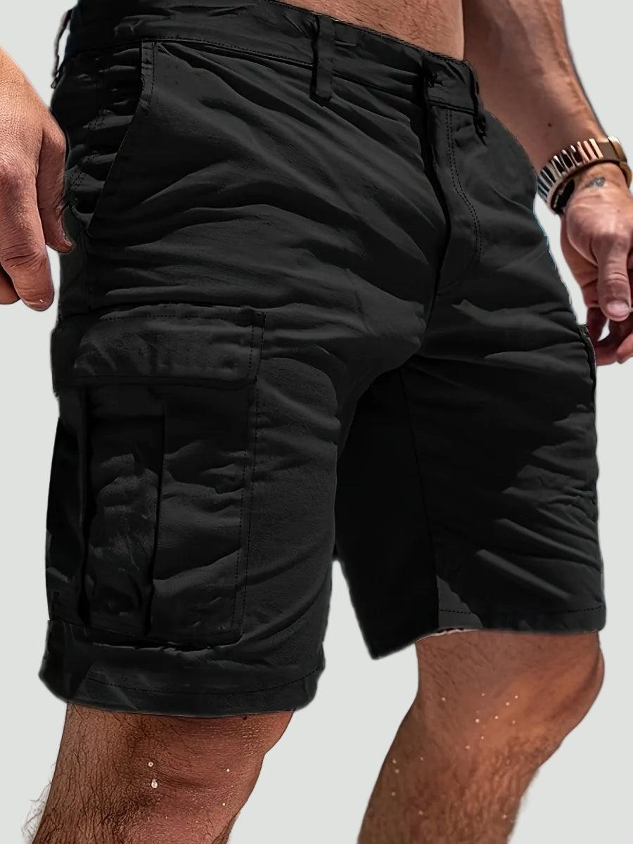 Tanzanix | Andningsbara cargoshorts med ledig passform och sex fickor