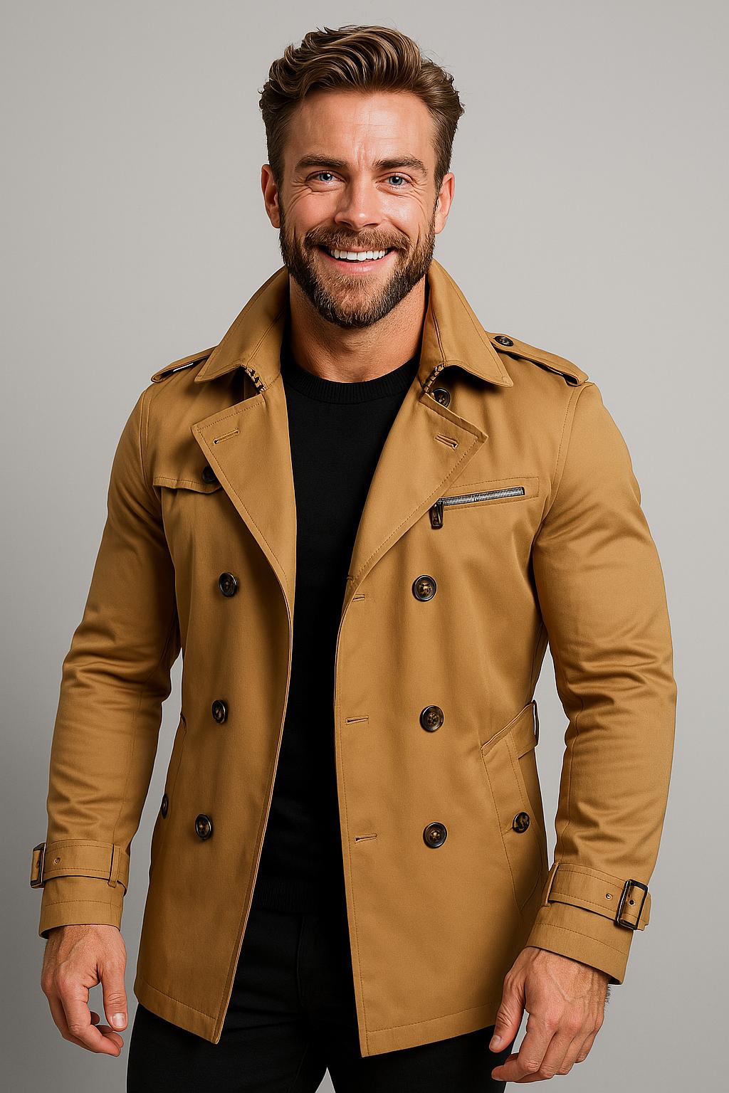 Tanzanix | Trenchcoat i bomullsblandning