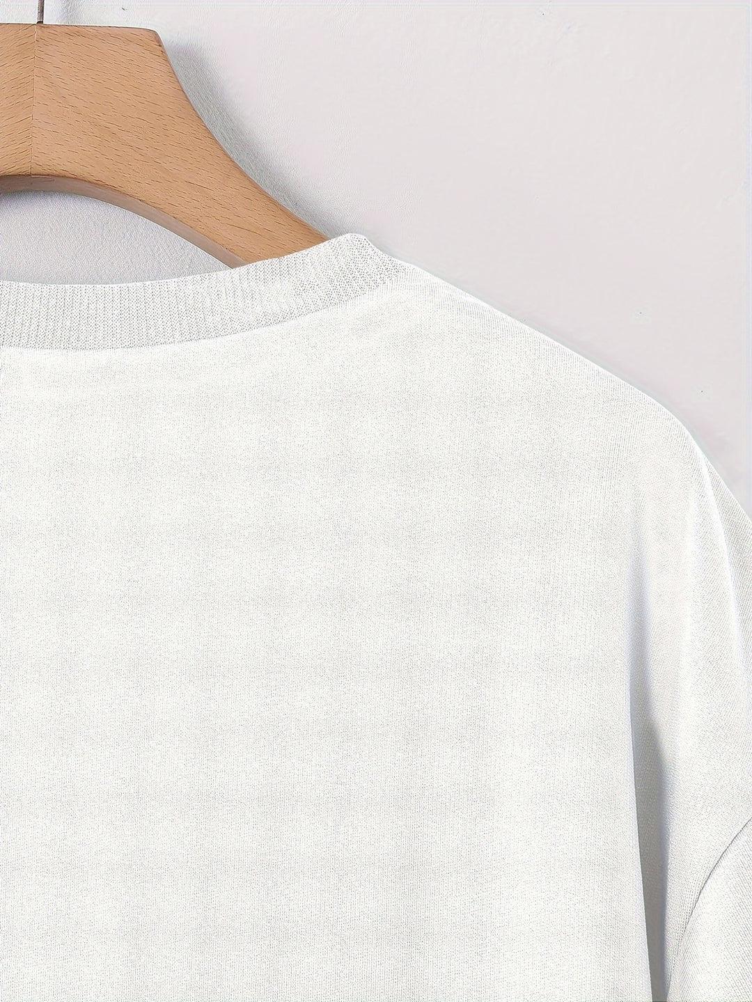 Tanzanix | T-shirt med rosentryck och ledig passform