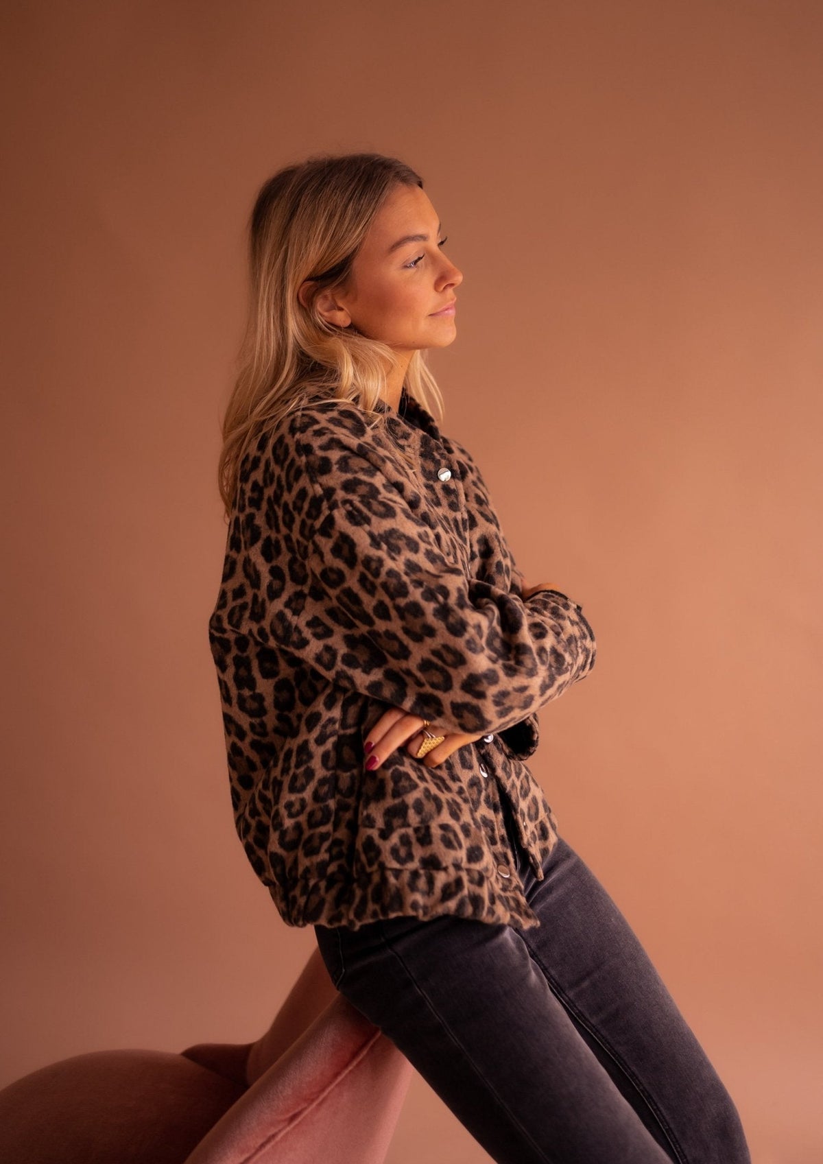 Åsta | Skjortjacka dam med leopardmönster - bild 6