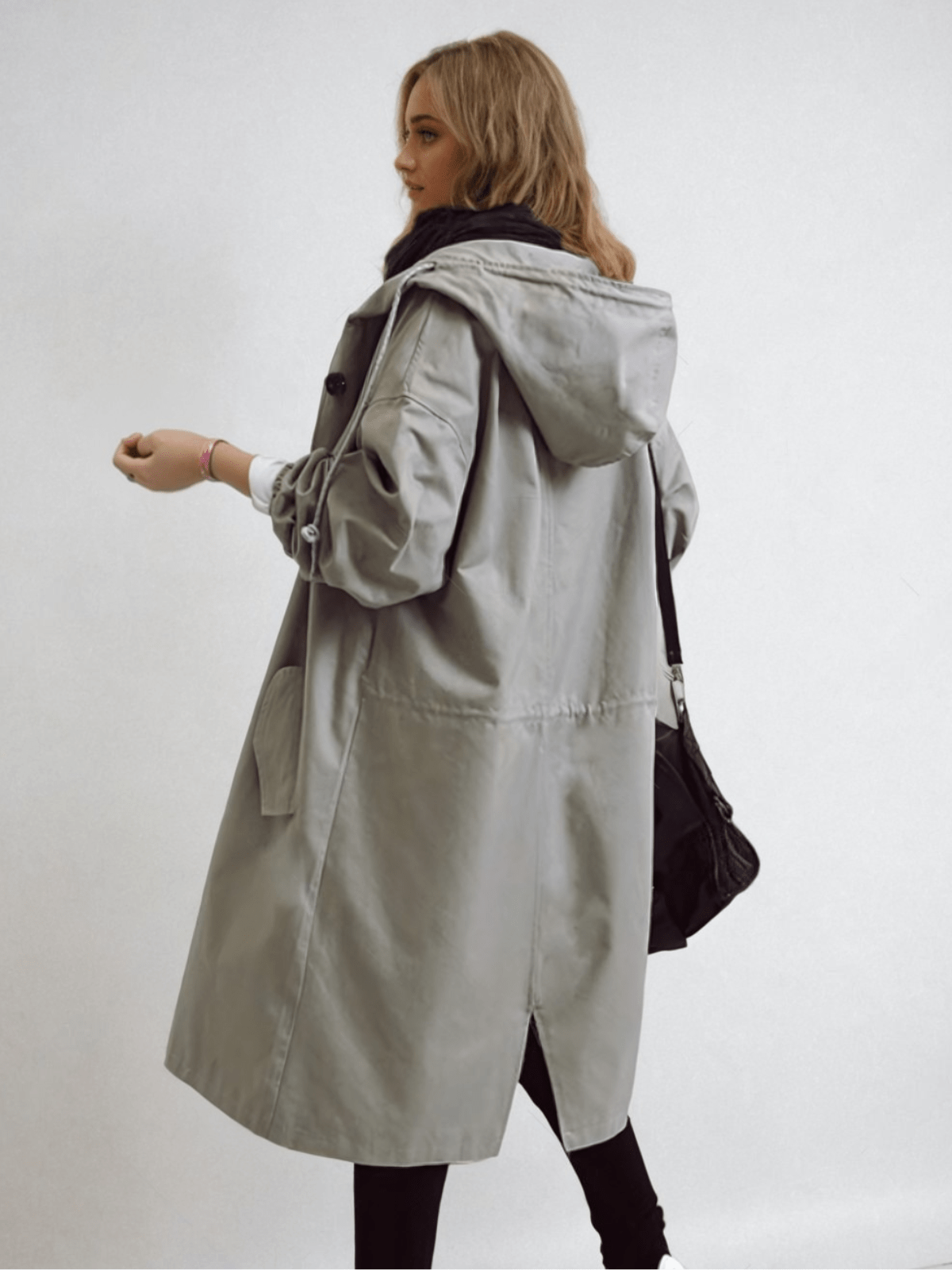 Audrey | Trenchcoat dam med huva - bild 8