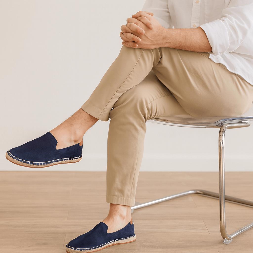 Dylan | Espadrillos herr i canvas - Blå