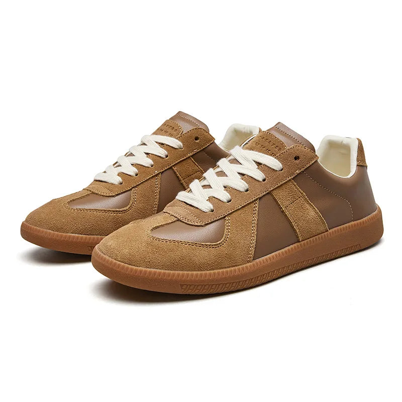 Erik | Sneakers för herr i mocka och läder - Brun