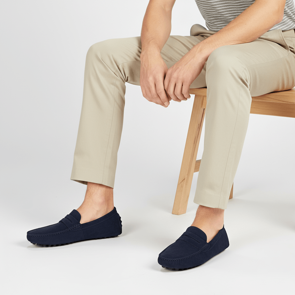 Gabriel | Penny loafers herr i mocka - bild 14