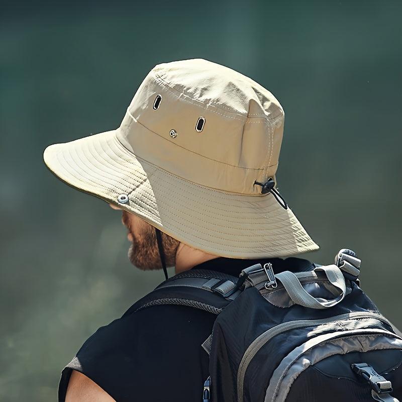 Henry | Buckethatt med brett brätte - Khaki