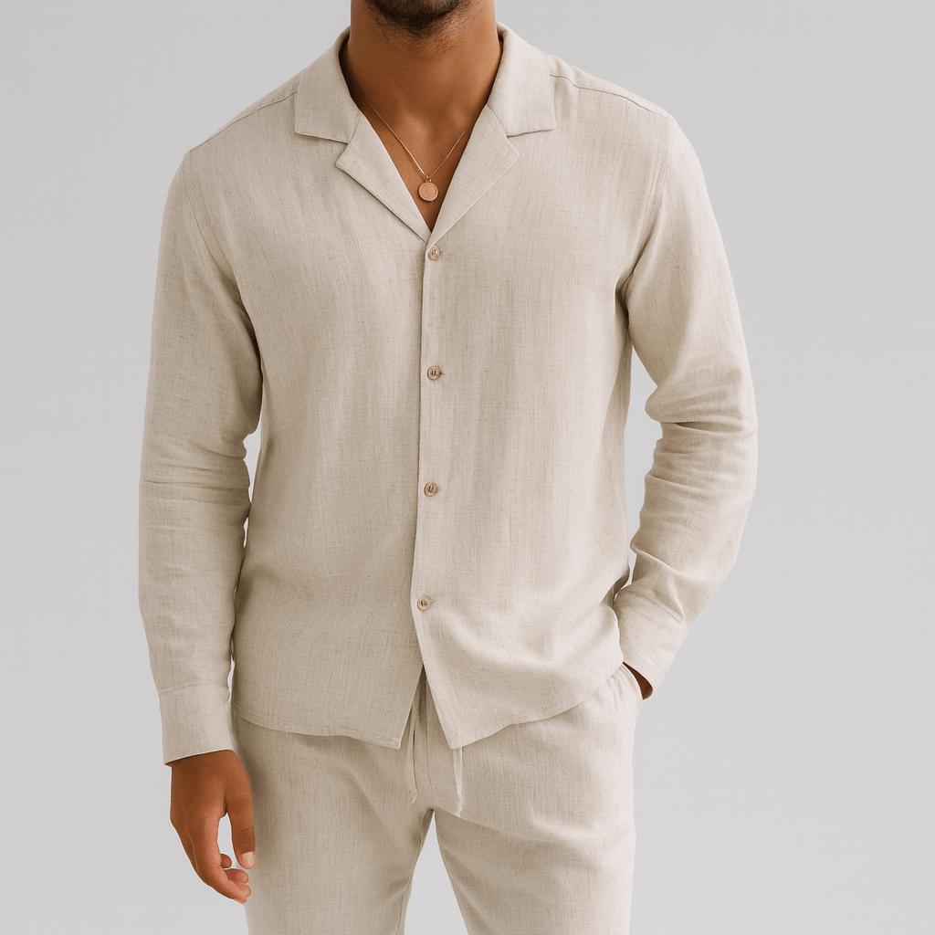 Kai | Linneset herr i två delar - Beige