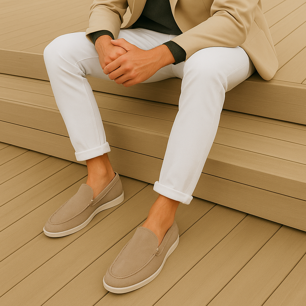 Louis | Slip-on loafers herr i mocka - bild 7