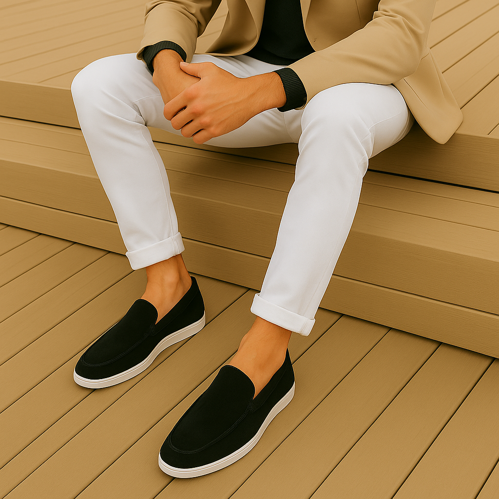 Louis | Slip-on loafers herr i mocka - bild 8