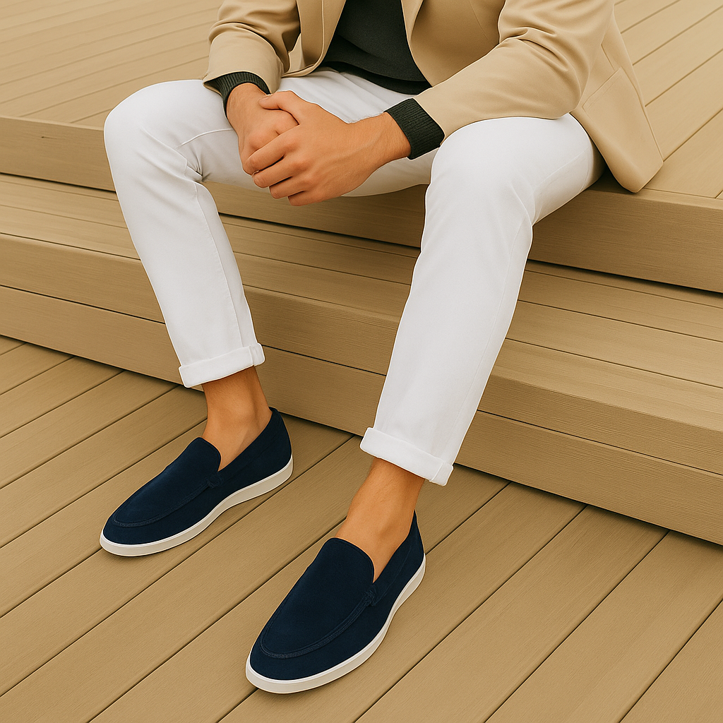 Louis | Slip-on loafers herr i mocka - bild 9