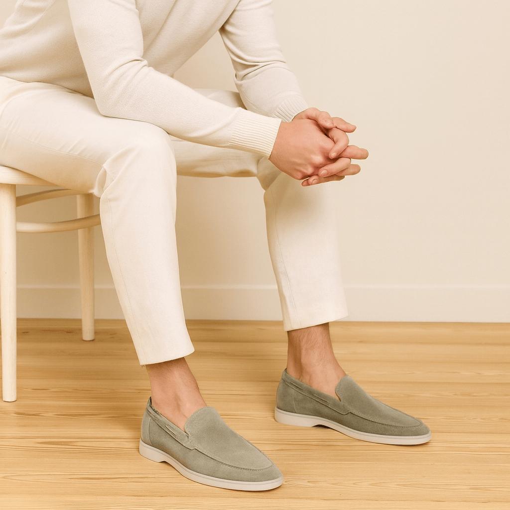 Max | Slip-on loafers herr i mocka - bild 7
