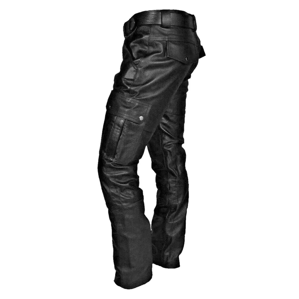 Theo | Skinnbyxor herr i bikerstil, svart - bild 5