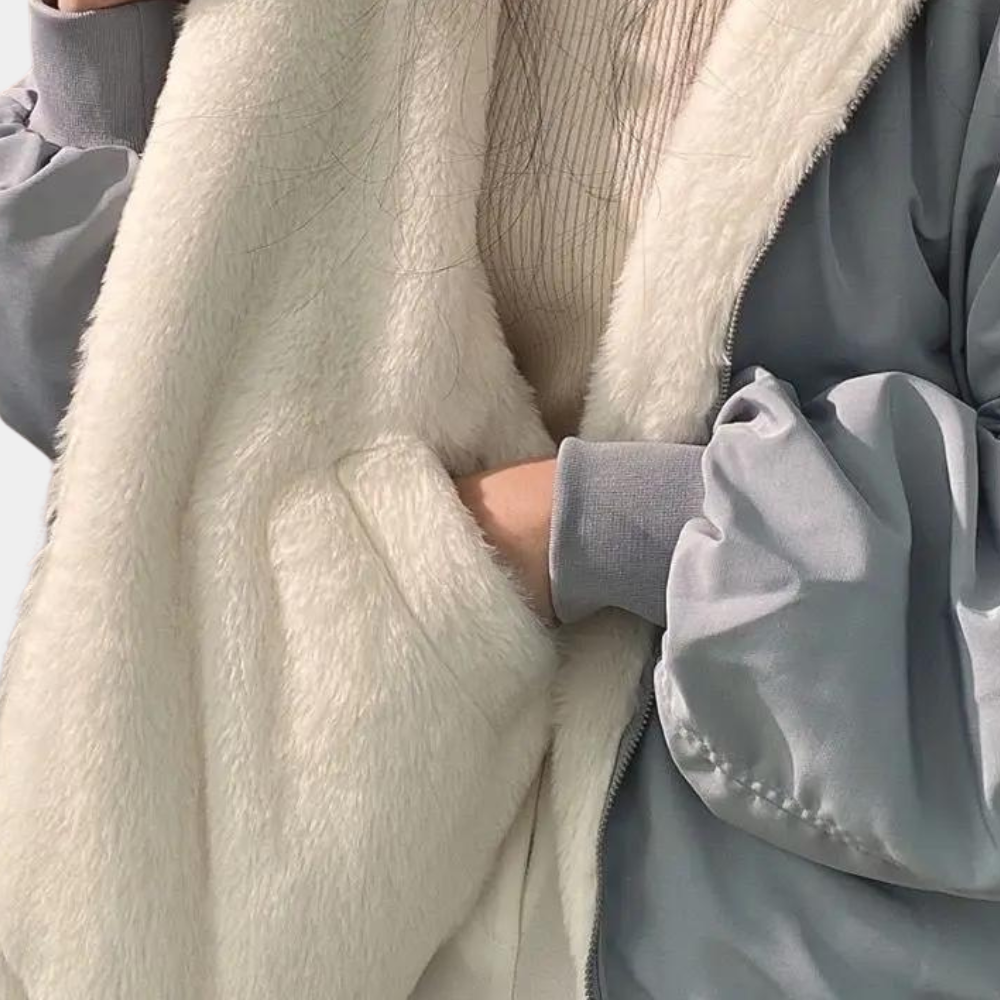Tora | Oversize vinterjacka med huva - bild 5